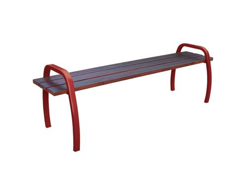 BANQUETTE PIN RAL 3004 ROUGE