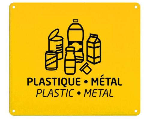 Plaque signalétique Plastique/métal