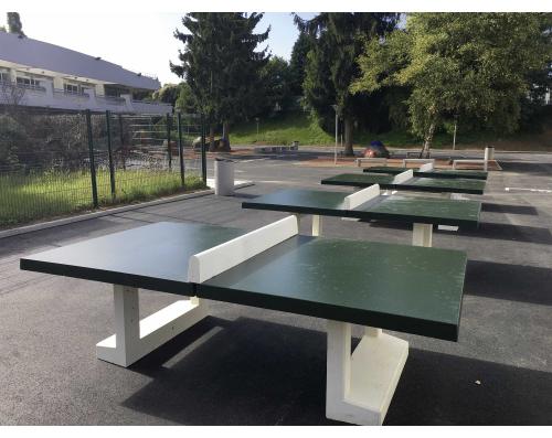 Table ping pong BETON PIED DROIT